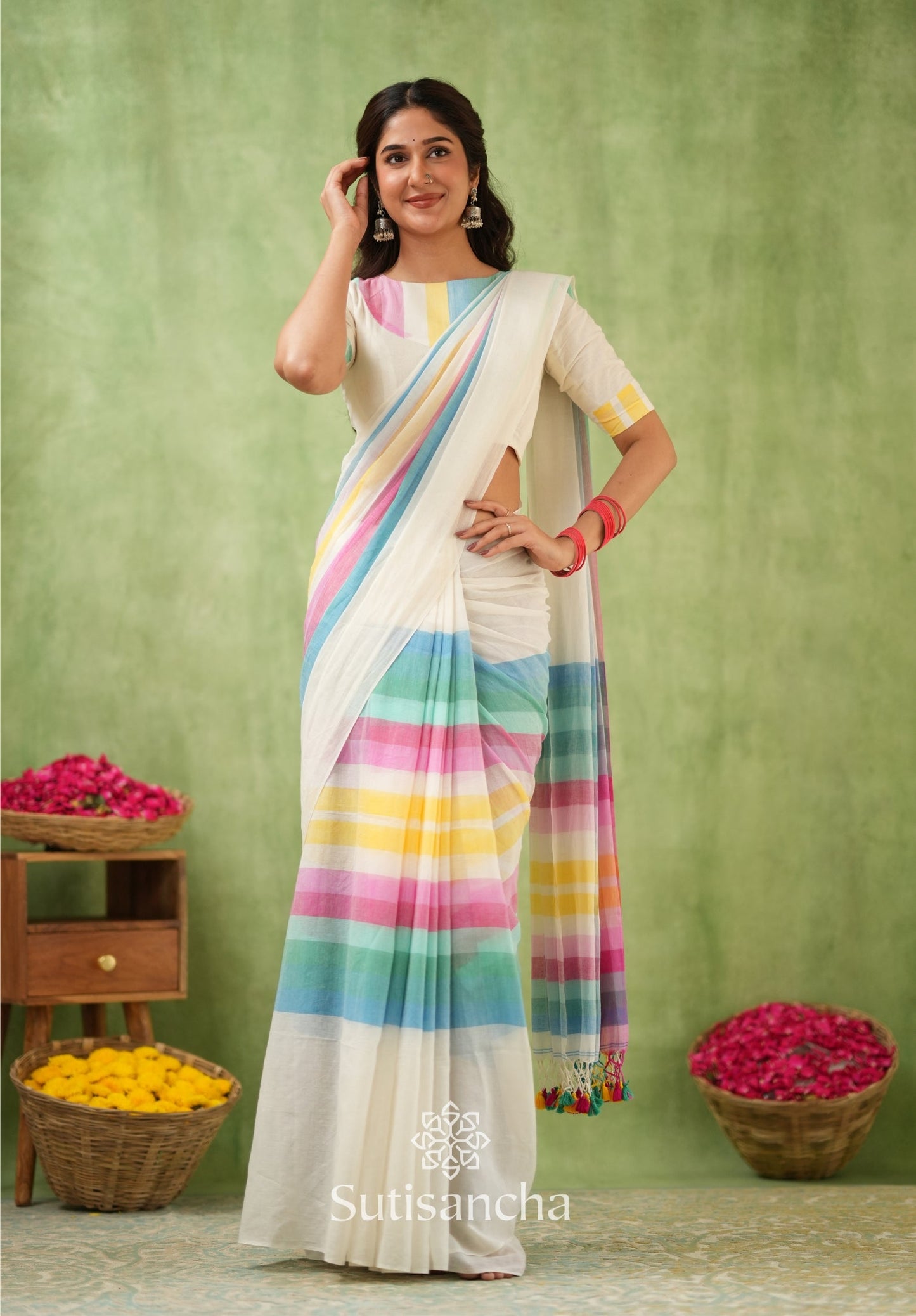 Dhiyona SS Mul Tones – Vibrant Checks Edition