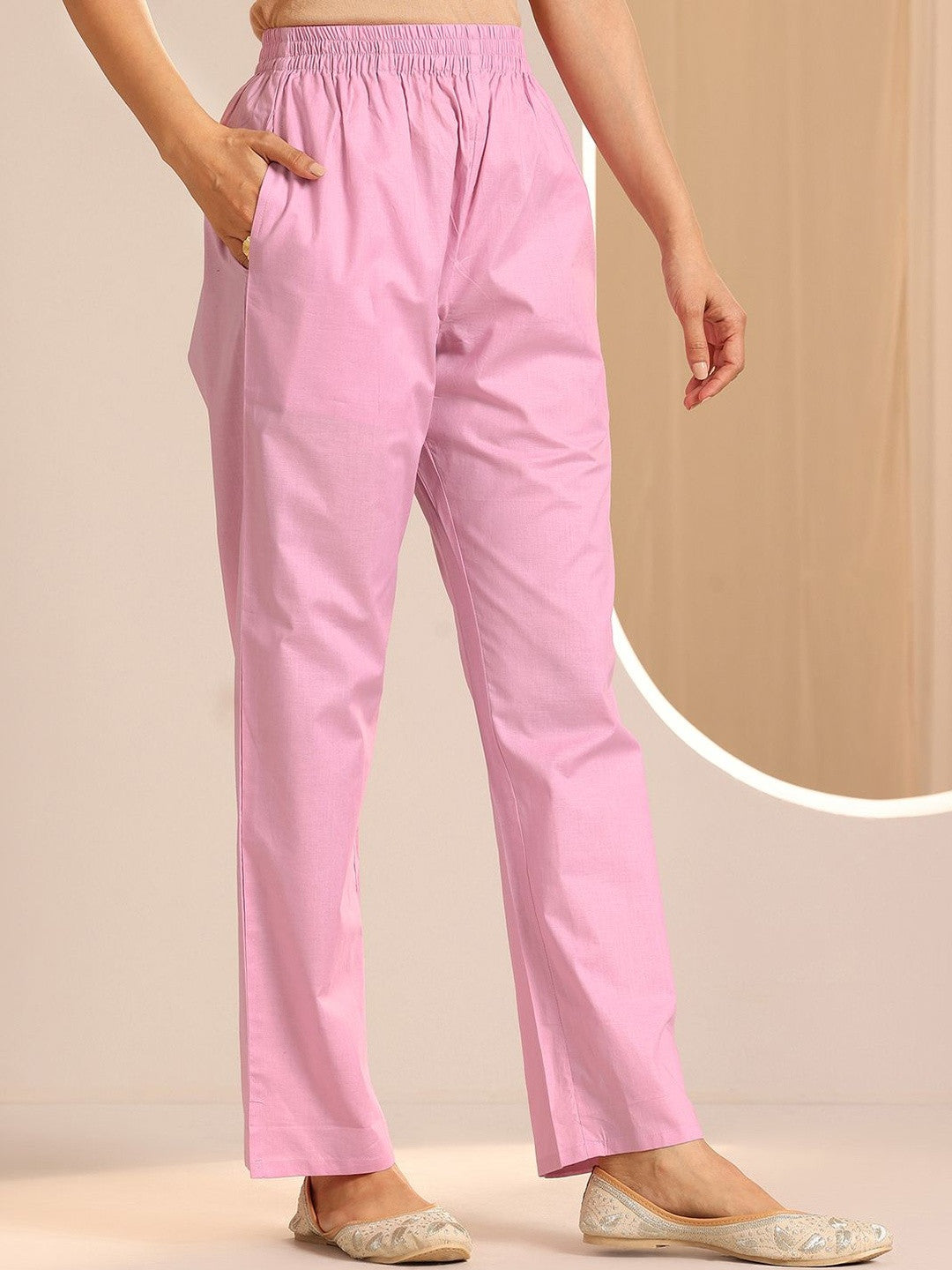 Women Floral Regular Thread Work Kurta with Trousers & With Dupatta