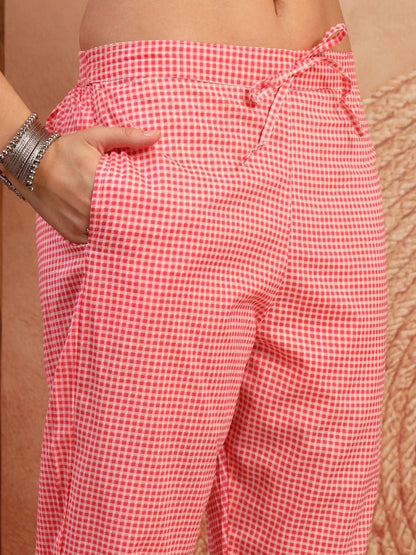 Women Floral Printed Regular Pure Cotton Kurta with Trousers & With Dupatta