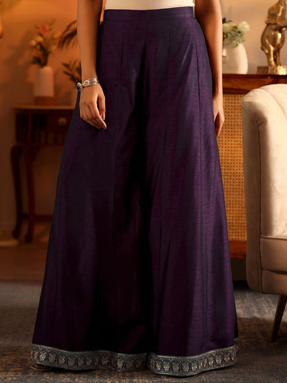 Dhiyona LL Ethnic Motifs Embroidered Sequnnied Straight Kurta With Sharara & Dupatta