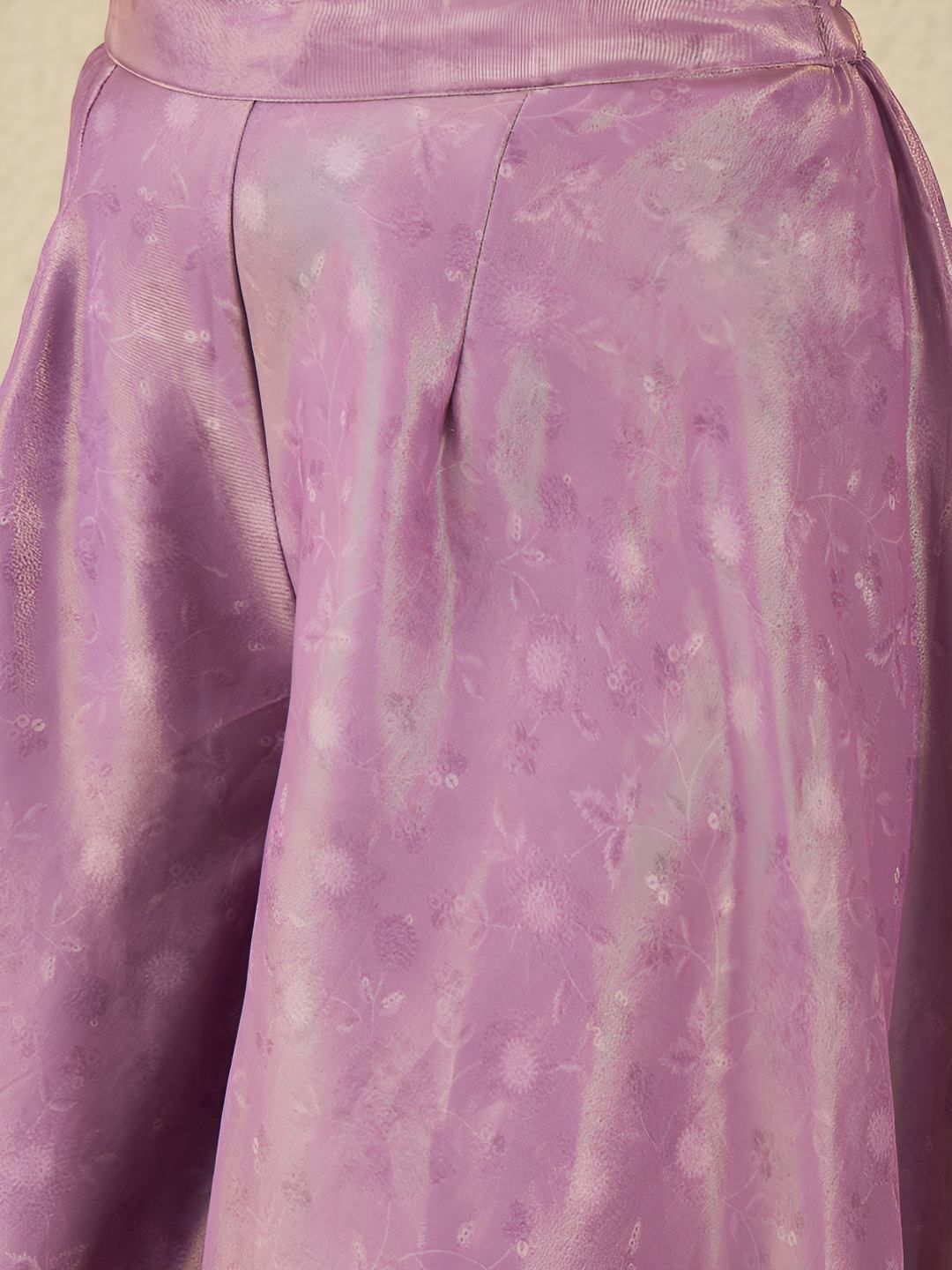 Dhiyona IN Floral Embroidered Thread Work Kurta With Sharara & Dupatta