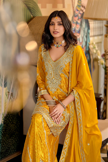 Sreyashi Amber Premium Full Heavy Work Suit set