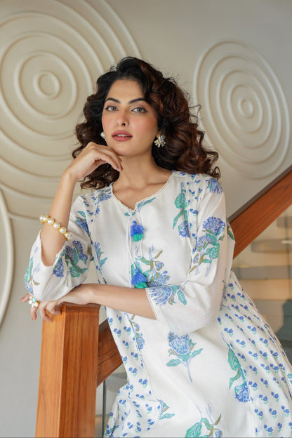 Manjula Angel Pure Cotton Kurta Pant Set