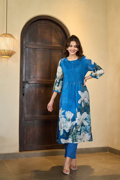 Tiara Hibis kurta pant set