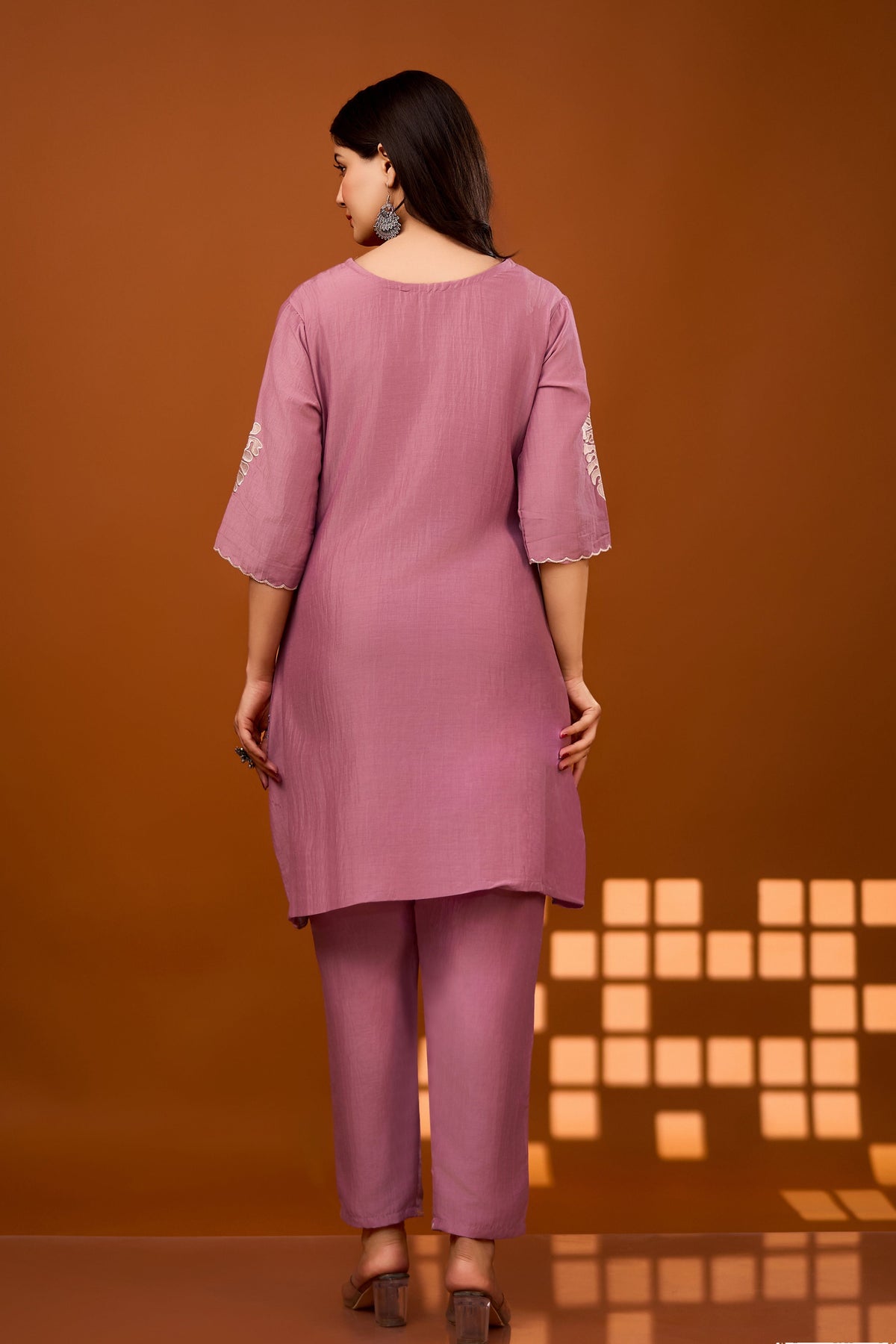 Nivedita Lilac Embrodiered Co-ord Set