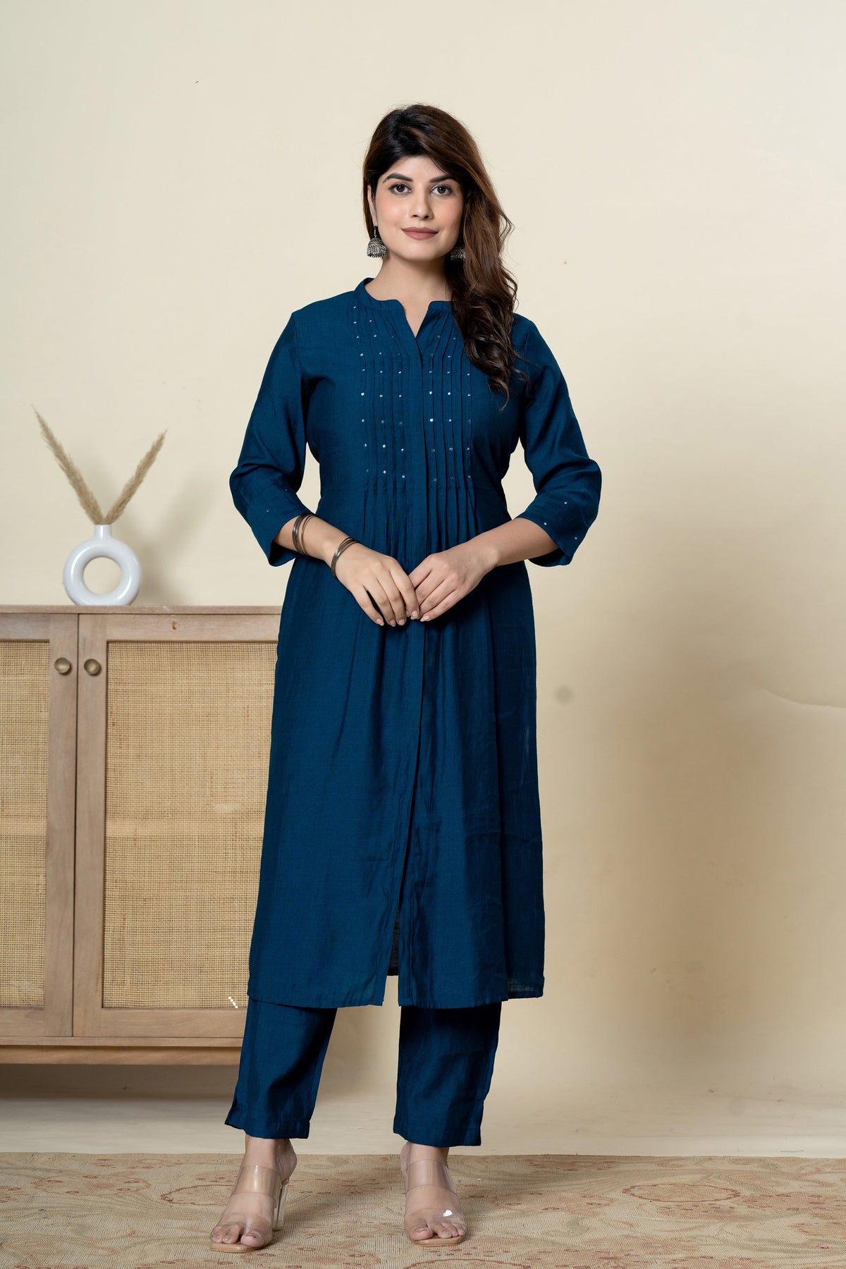 Mika Azure Kurta Pant Set