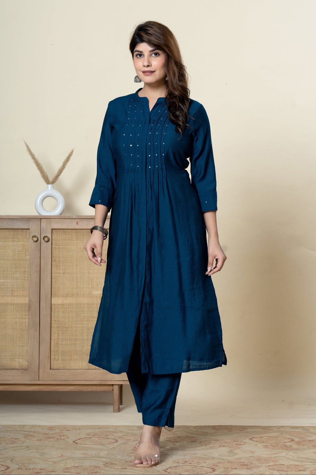 Mika Azure Kurta Pant Set