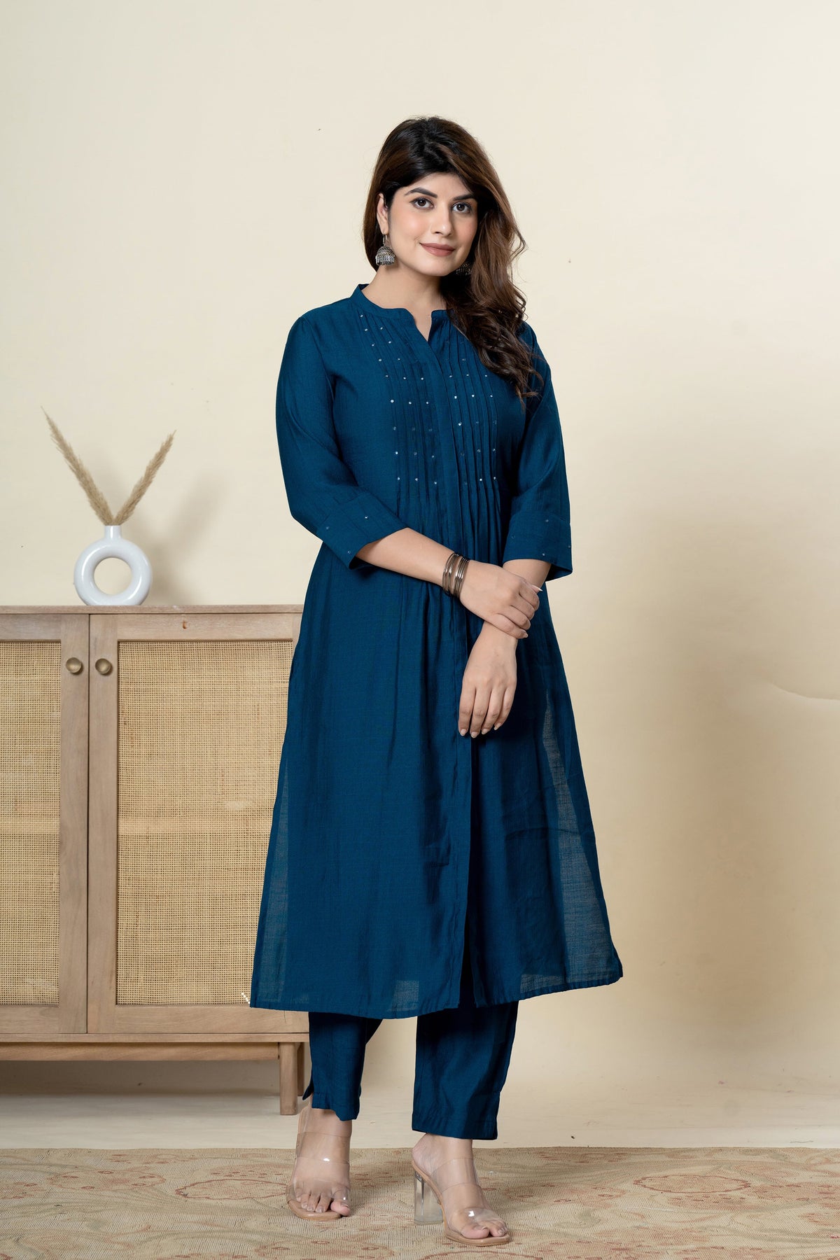 Mika Azure Kurta Pant Set