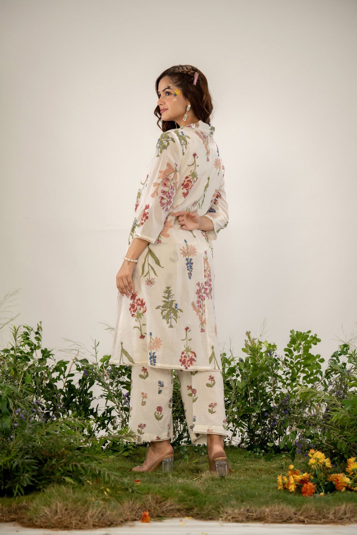 Manjula Pearl Cotton Kurta Pant Set