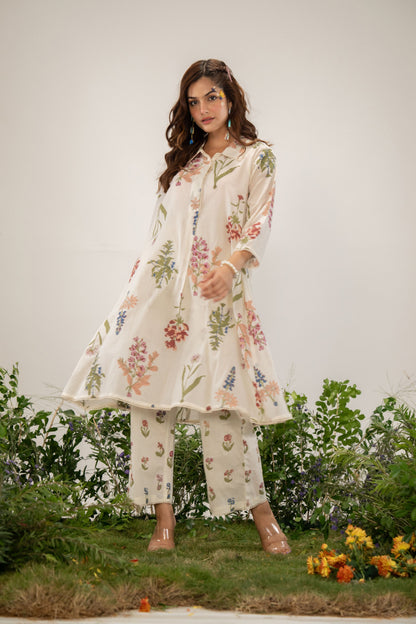 Manjula Pearl Cotton Kurta Pant Set