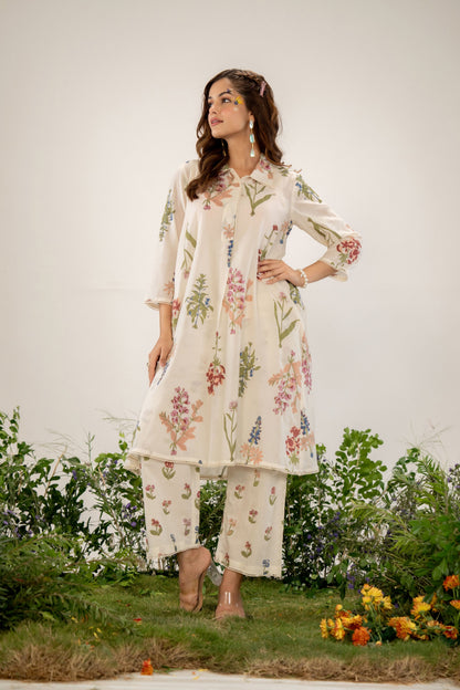 Manjula Pearl Cotton Kurta Pant Set