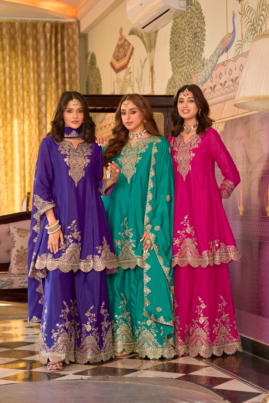 Rangrit Rani full work gharara set