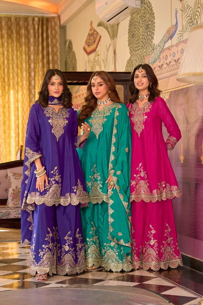 Rangrit Rani full work gharara set