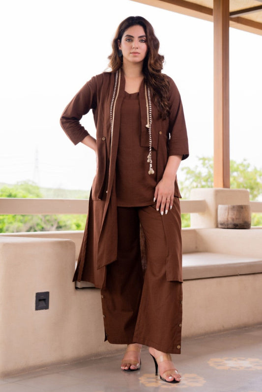 AutumnLane Akira hazel cotton 3 pc co-ord set