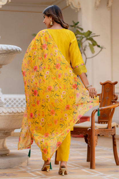Dhiyona VV Jagruti Women Kurta and Pant Sets Viscose Roman Silk Fabric