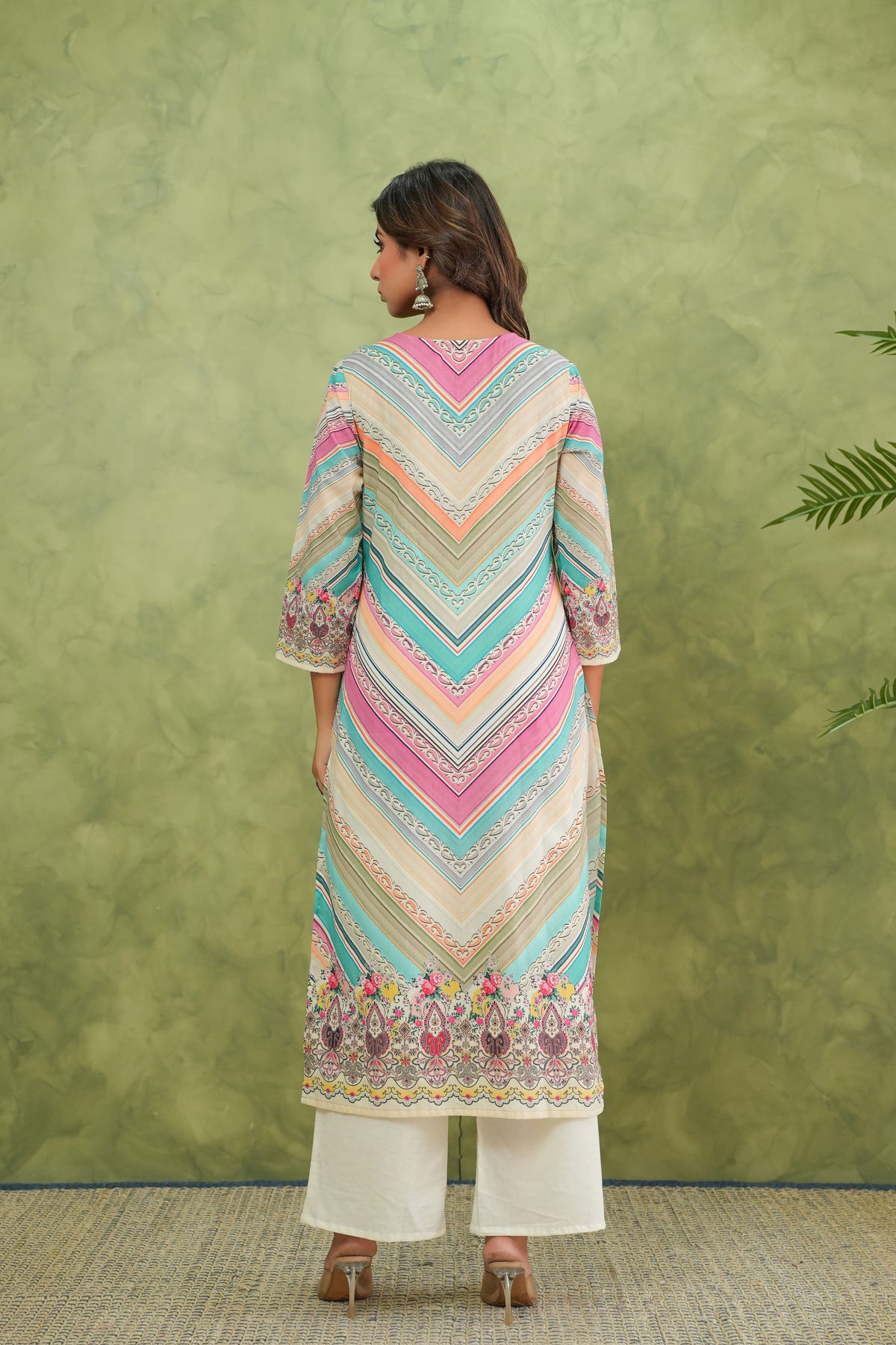 Baga Hibis Printed Cotton Lawn Suit Set