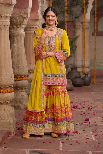 Sarang Amber Full Work Heavy Work Premium Suit Set