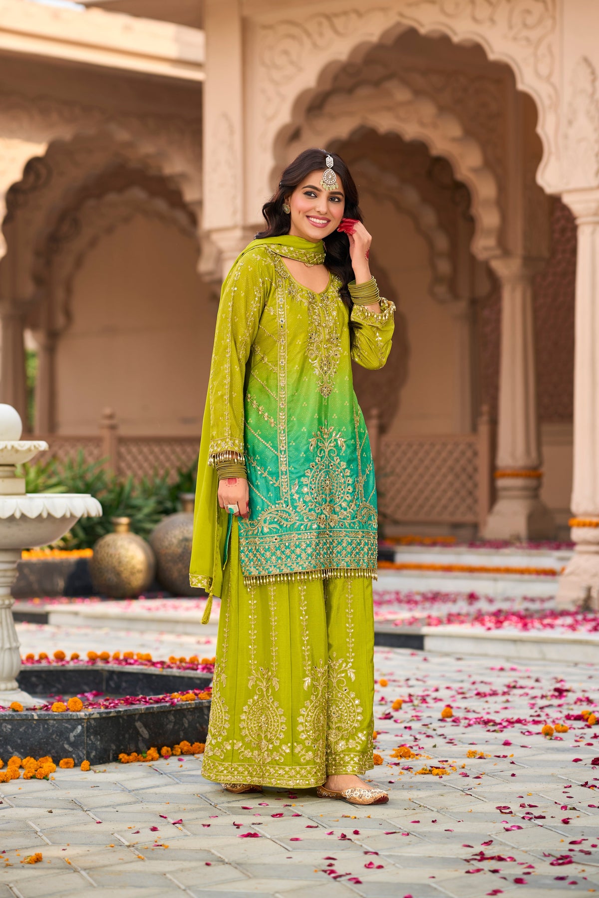 Chaitali Hariyali Full Work Suit Set