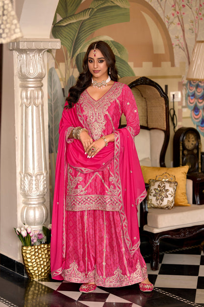 Sreyashi Rose Premium Full Heavy Work Suit set