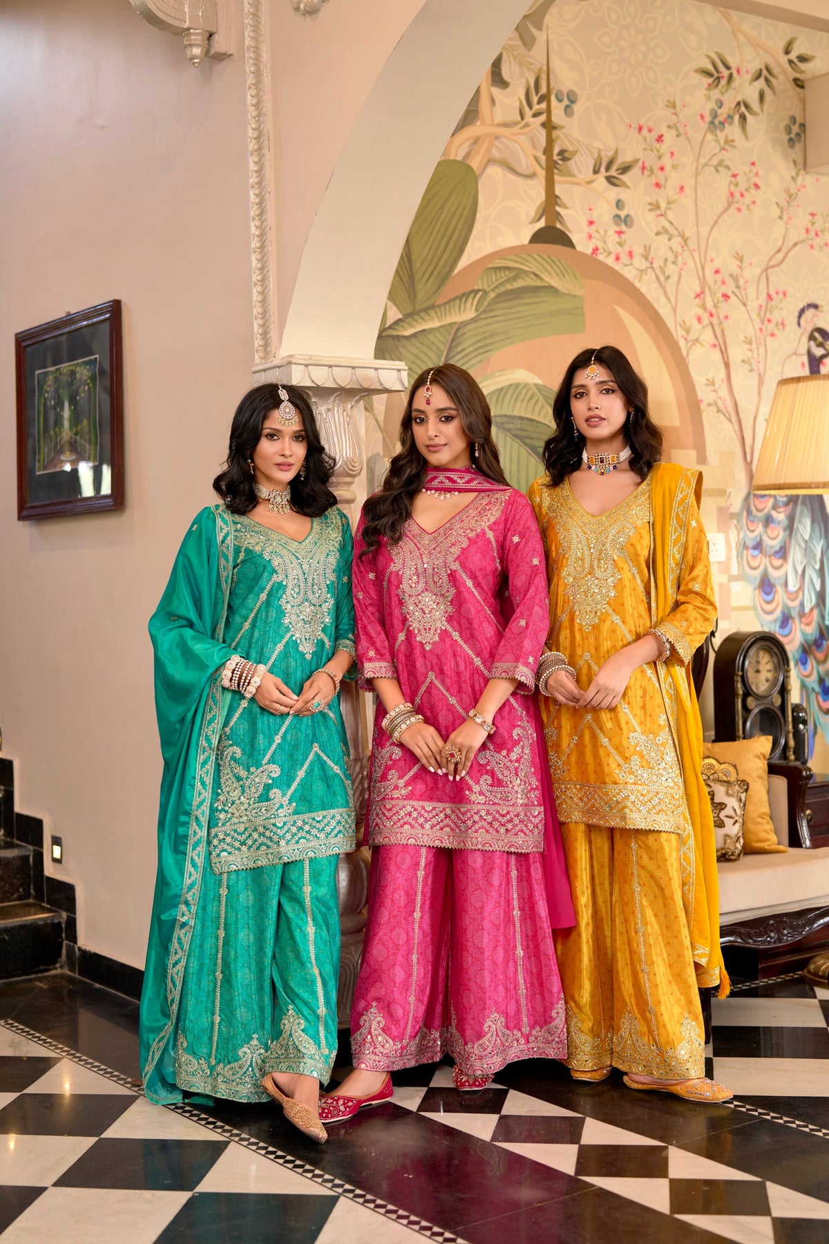 Sreyashi Amber Premium Full Heavy Work Suit set