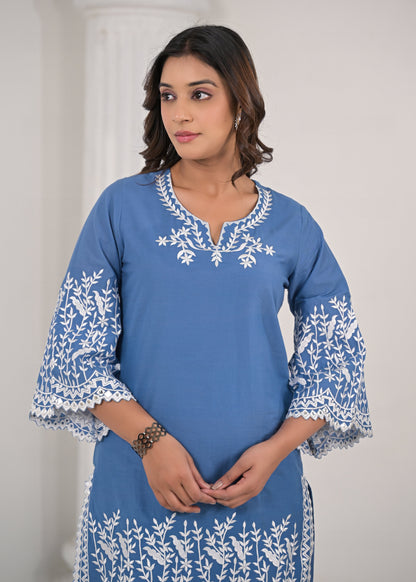 Lipika Lapis Embroidered Cotton Co-ord set