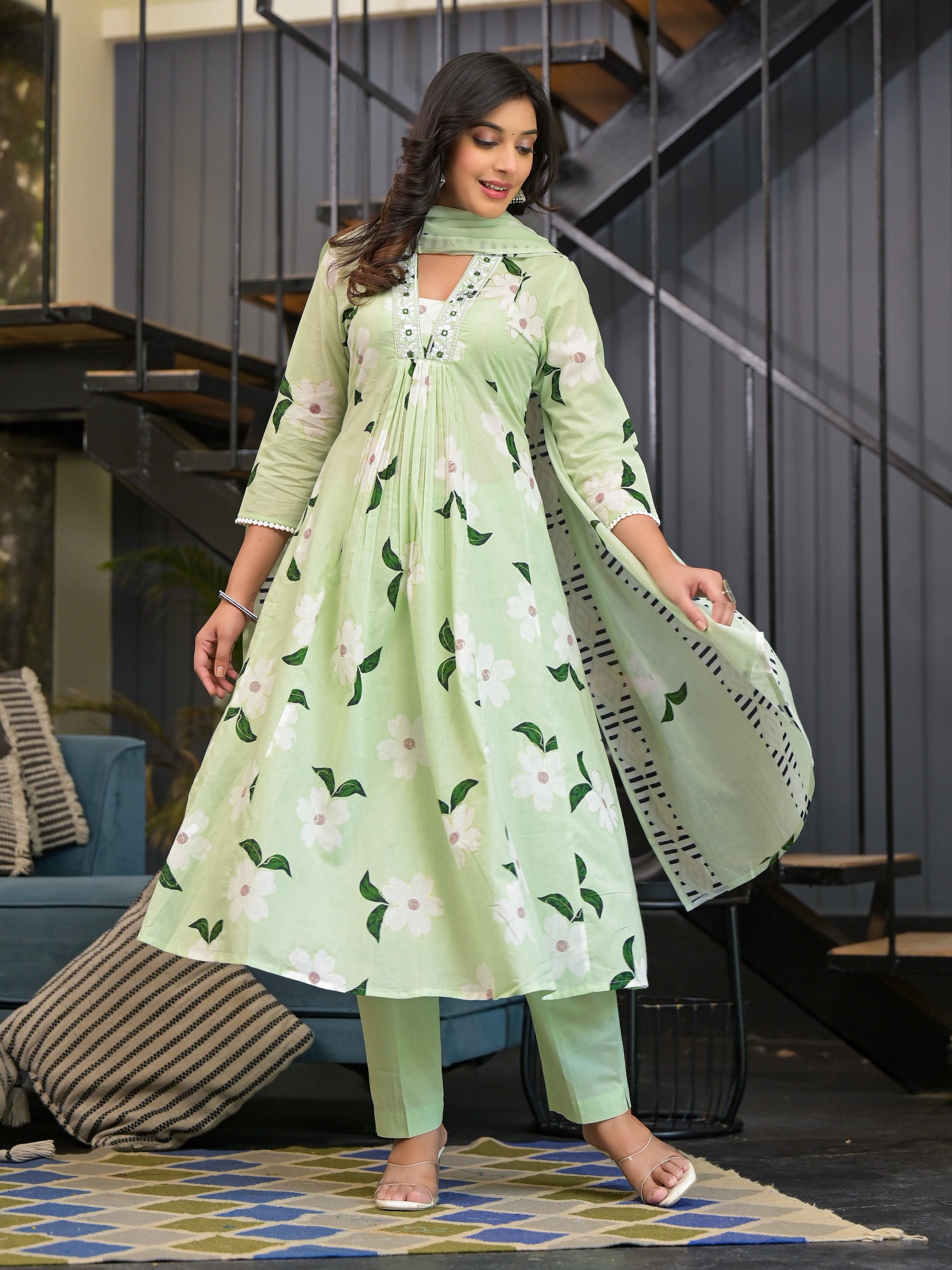 Diti Pista Pure Cotton Suit Set