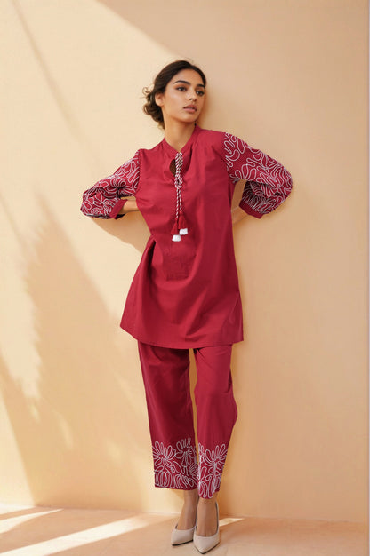 Ubud Jam Embroidery Cotton Co-ord Set