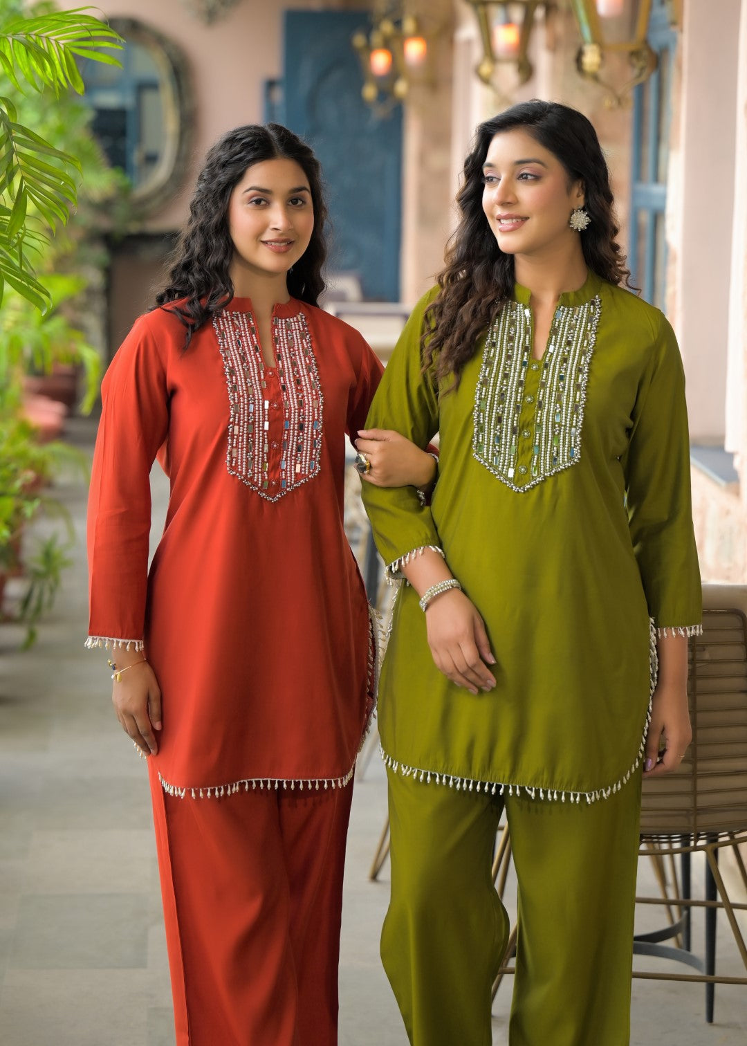 Bali Moss Work Co-ord Set