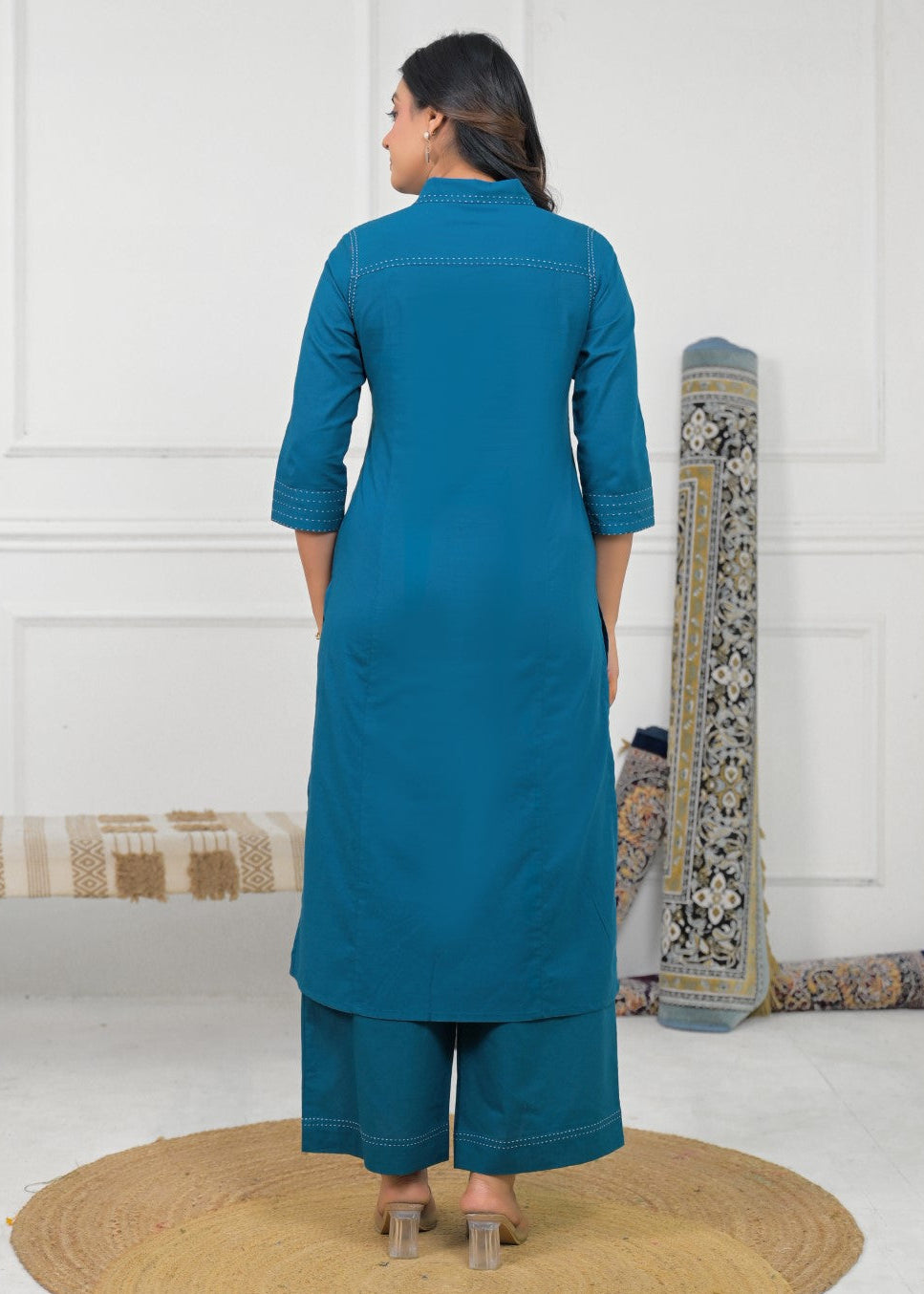 Ridhika Cobalt cotton co-ord set
