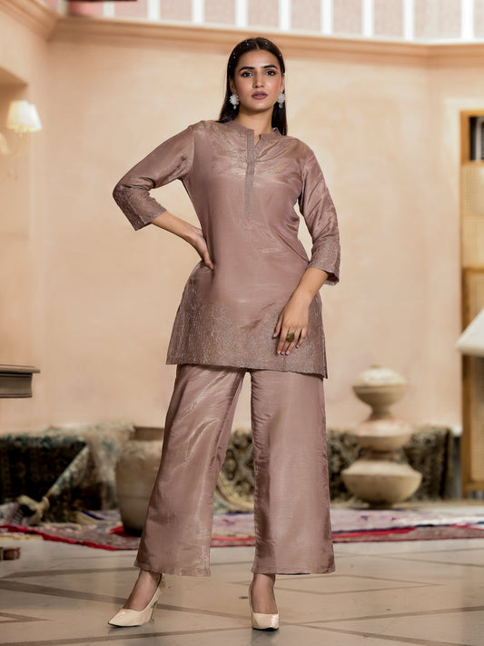AutumnLane Irene Caramel Premium Work Co-ord Set