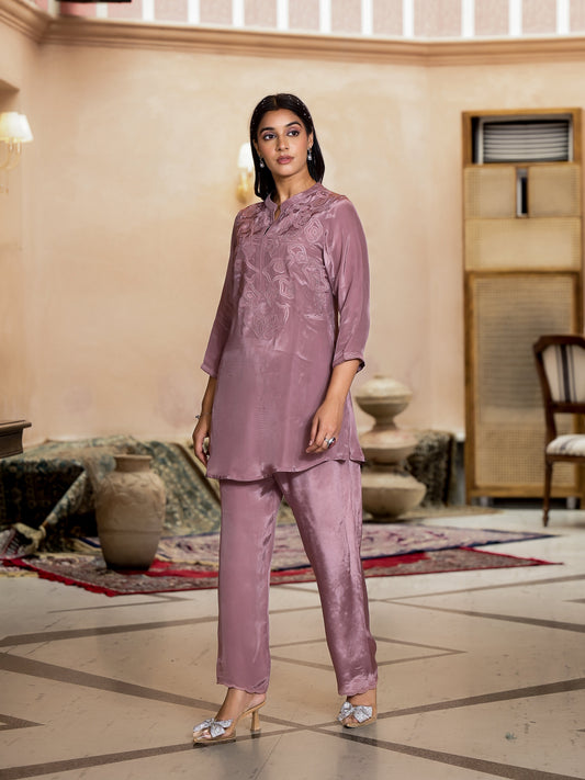 AutumnLane Irene Rose Embroidery Premium Co-ord Set