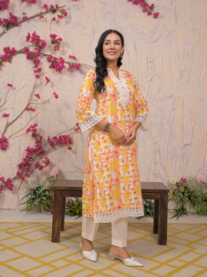 Rajhans Amber Cotton Kurta pant Set