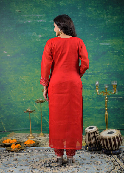 Pankhuri Jasper Embroidered Suit Set