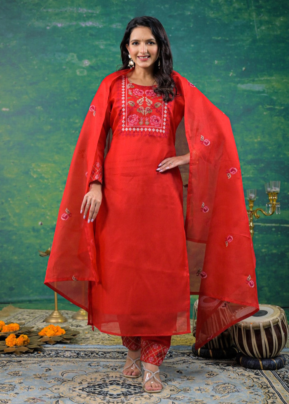 Pankhuri Jasper Embroidered Suit Set