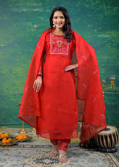 Pankhuri Jasper Embroidered Suit Set