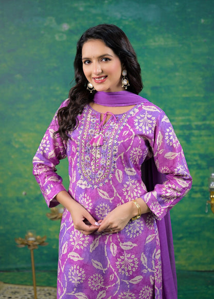 Shanti Imperial Printed Work Suit Set