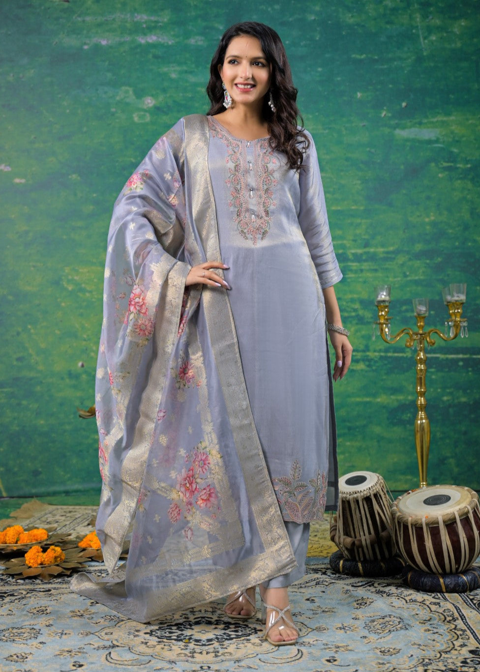 Mahi Regent Embroidered Suit Set