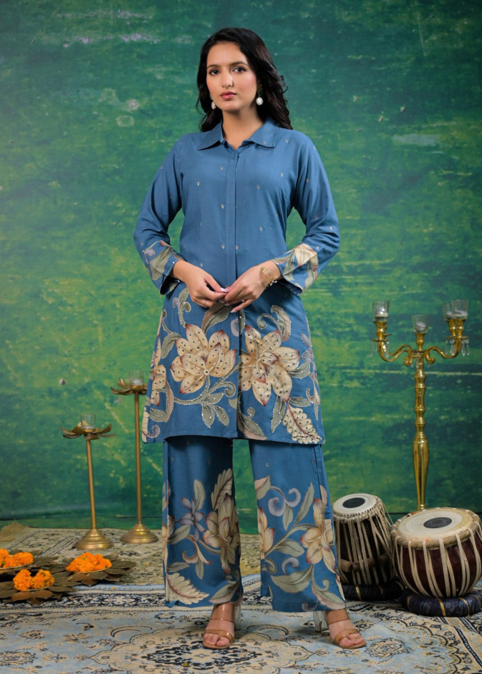 Shanti Horizon Printed Cotton Co-ord Set