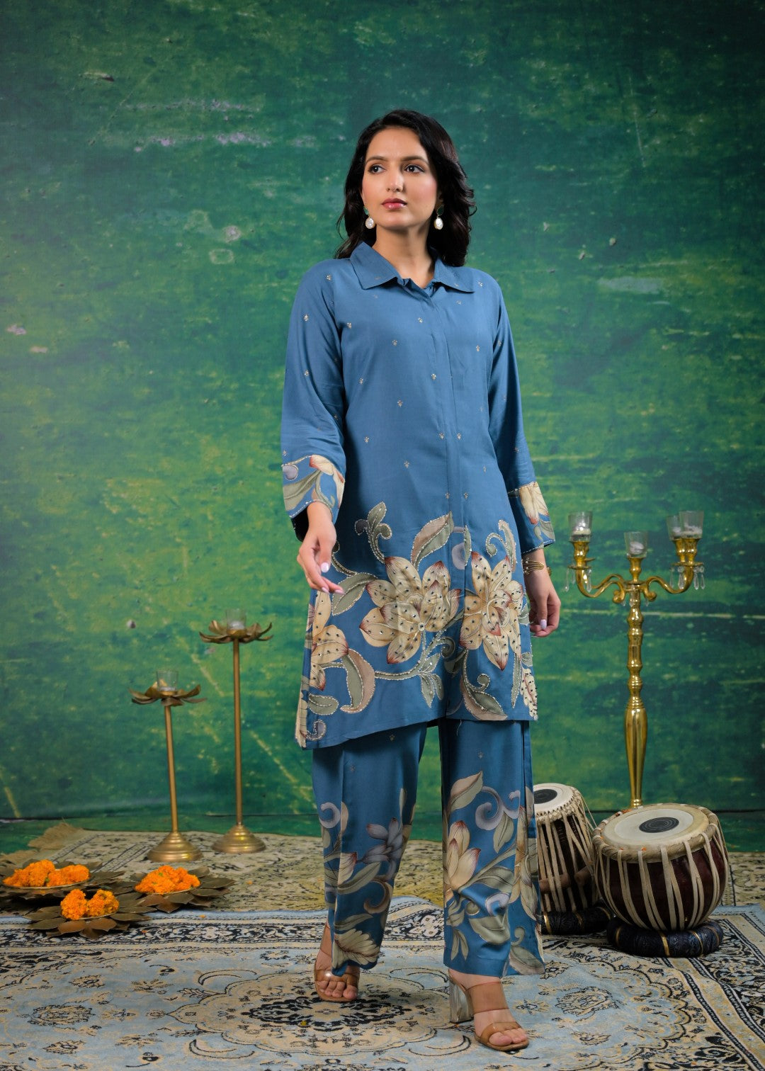 Shanti Horizon Printed Cotton Co-ord Set