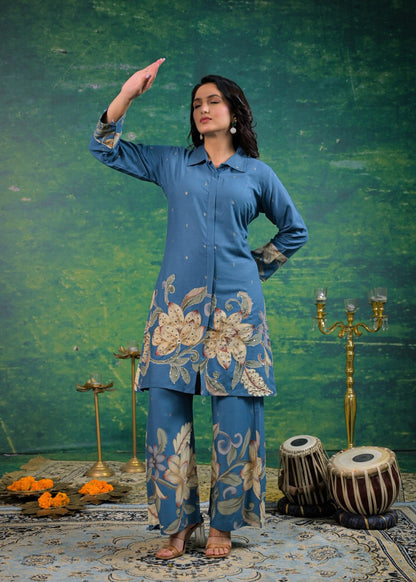 Shanti Horizon Printed Cotton Co-ord Set