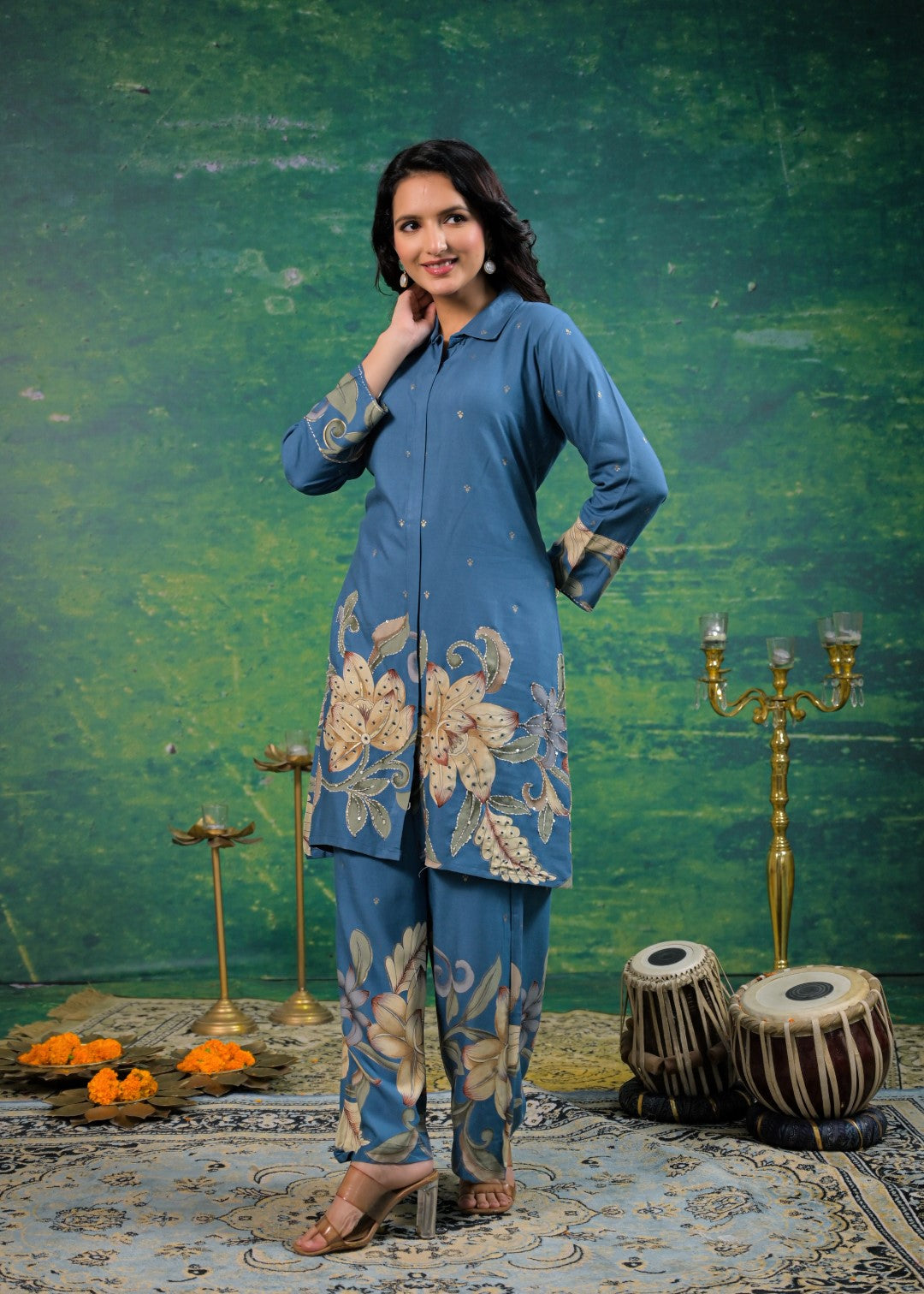 Shanti Horizon Printed Cotton Co-ord Set