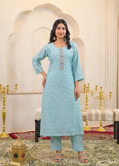 Shanti Tiffany Printed Work Suit Set