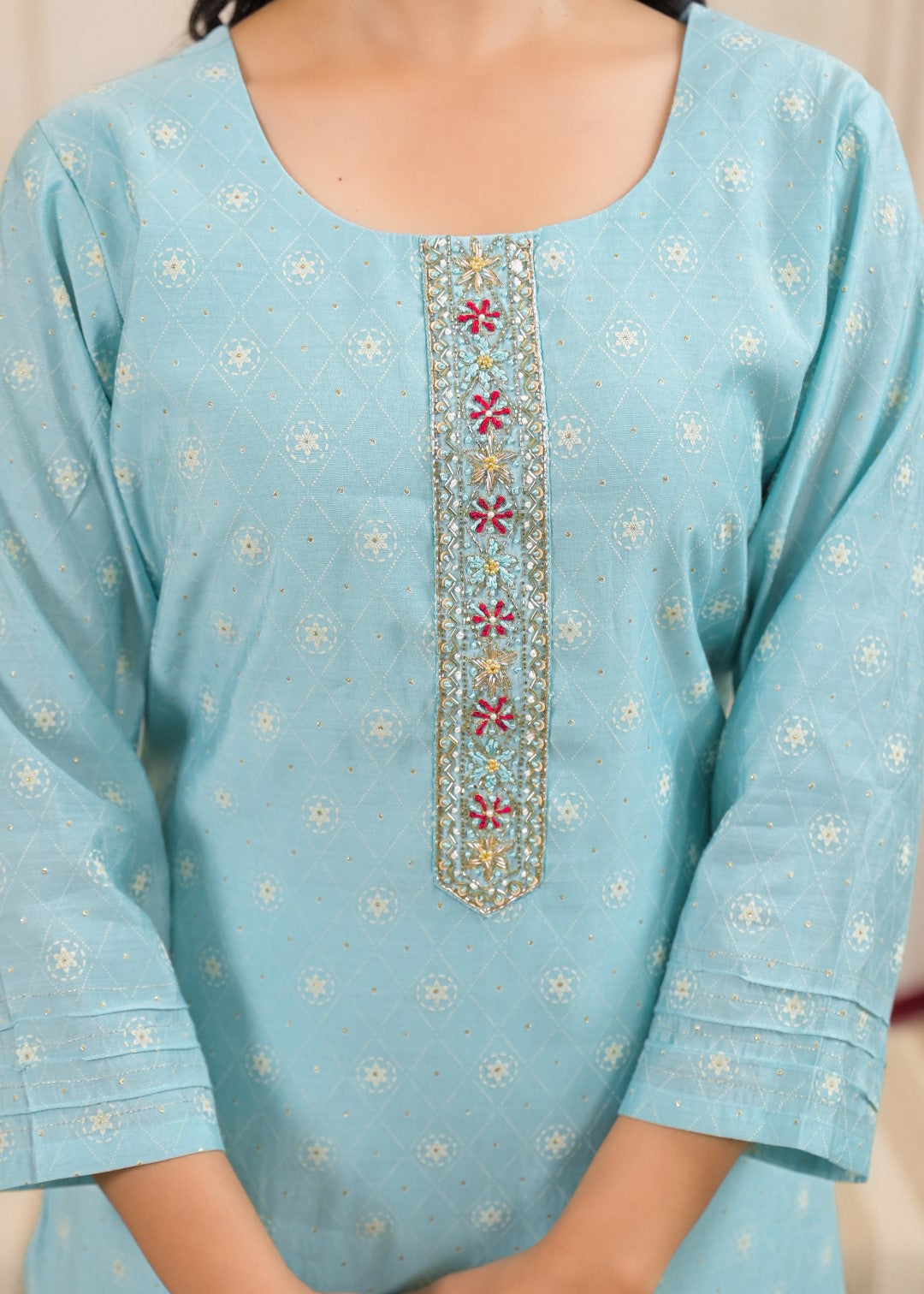 Shanti Tiffany Printed Work Suit Set