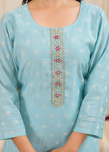 Shanti Tiffany Printed Work Suit Set