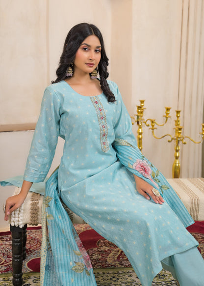 Shanti Tiffany Printed Work Suit Set