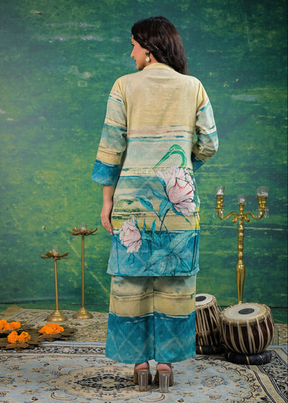 Shanti Lime Printed Co-ord Set