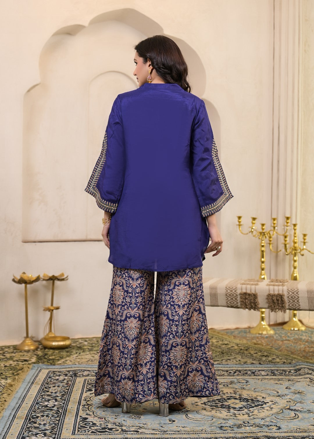 Sera hibis embroidery premium co-ord set