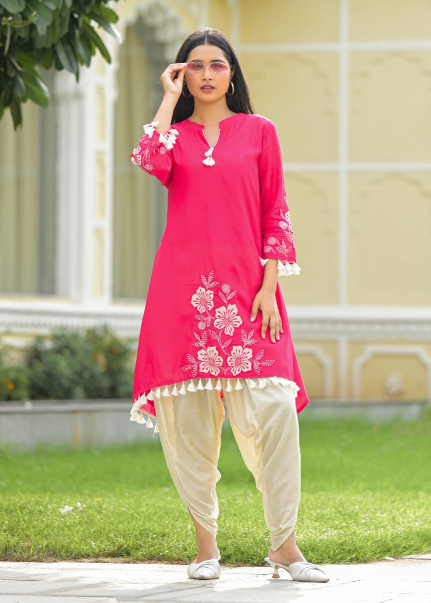 Kara cameo embroidery co-ord set