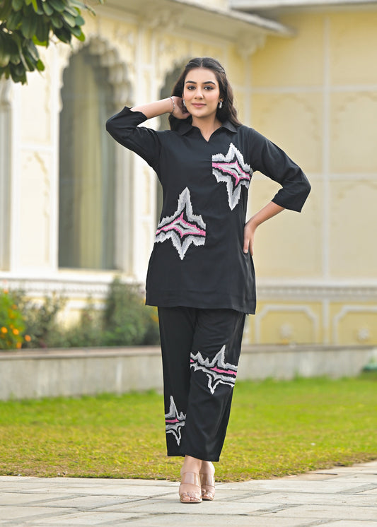 AutumnLane Mihira Onyx Cotton Co-ord Set