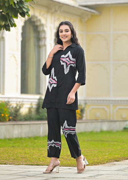 Mihira Onyx Cotton Co-ord Set